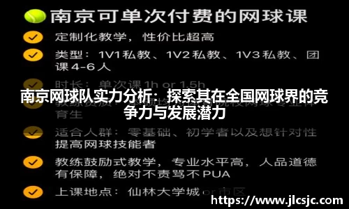 南京网球队实力分析：探索其在全国网球界的竞争力与发展潜力